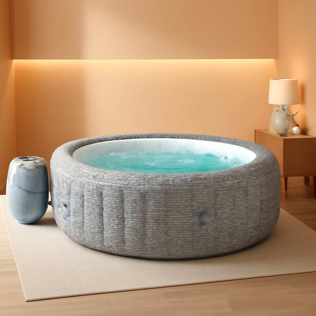 7 Person Inflatable Hot Tub With 180 AirJets System-0