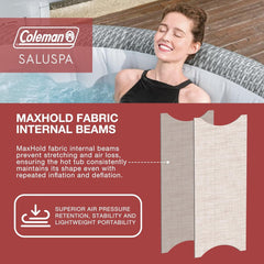 7 Person Inflatable Hot Tub With 180 AirJets System-3