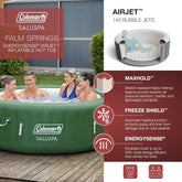 Green Inflatable Hot Tub 4-6 Person