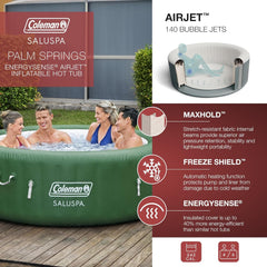 Green Inflatable Hot Tub 4-6 Person
