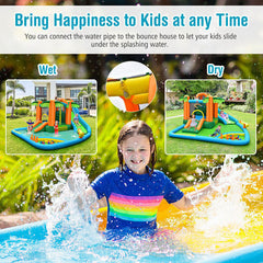 Inflatable Water Slide Park with Upgraded Handrail without Blower-2