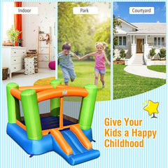 Kids Inflatable Bounce House without Blower for Indoor and Outdoor-3