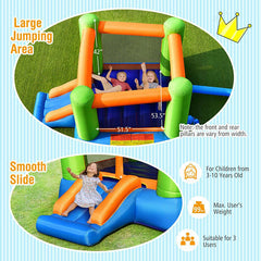 Kids Inflatable Bounce House without Blower for Indoor and Outdoor-2