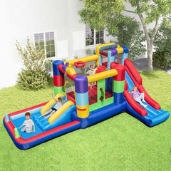 Inflatable Bounce House with 680W Blower and Ball Pit-1