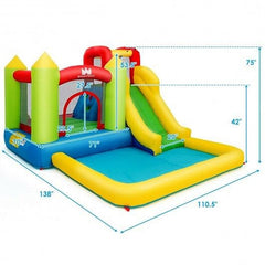 Outdoor Inflatable Bounce House with 480 W Blower-2