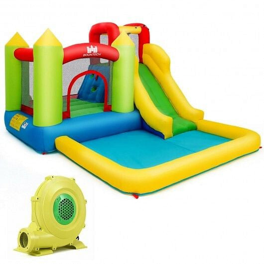 Outdoor Inflatable Bounce House with 480 W Blower-0