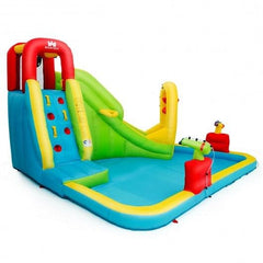 Outdoor Inflatable Water Bounce House with 480W Blower-3