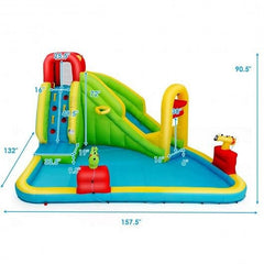 Outdoor Inflatable Water Bounce House with 480W Blower-1