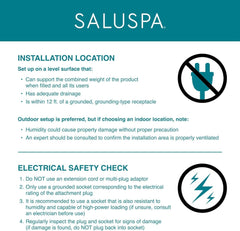 Gray 4 Person Inflatable Hot Tub 120 Jets-1