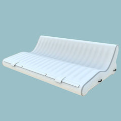 3D render of Soft Summits commercial-grade PVC inflatable sofa, showcasing its durable, modern design for indoor or outdoor use.