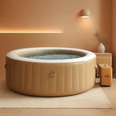 6 Person Inflatable Hot Tub With 140 Bubble Jets Spa-0