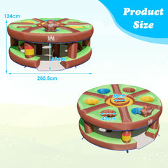 NNECW Inflatable Human Whack a Mole with 480W Blower for Kids Aged 3+-3