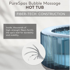 6 Person Inflatable Hot Tub 140 Jets