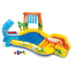 NNEDPE Intex 57444 Dinosaur Play Centre Kids Inflatable Pool with Water Slide