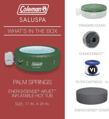 Green Inflatable Hot Tub 4-6 Person