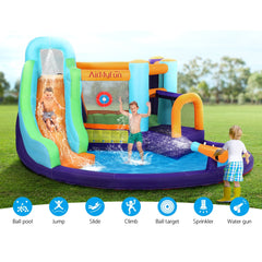 NNEDSZ AirMyFun Inflatable Water Slide Kids Jumping Castle Trampoline Outdoor