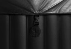 Black 2 Person Oval Inflatable Hot Tub